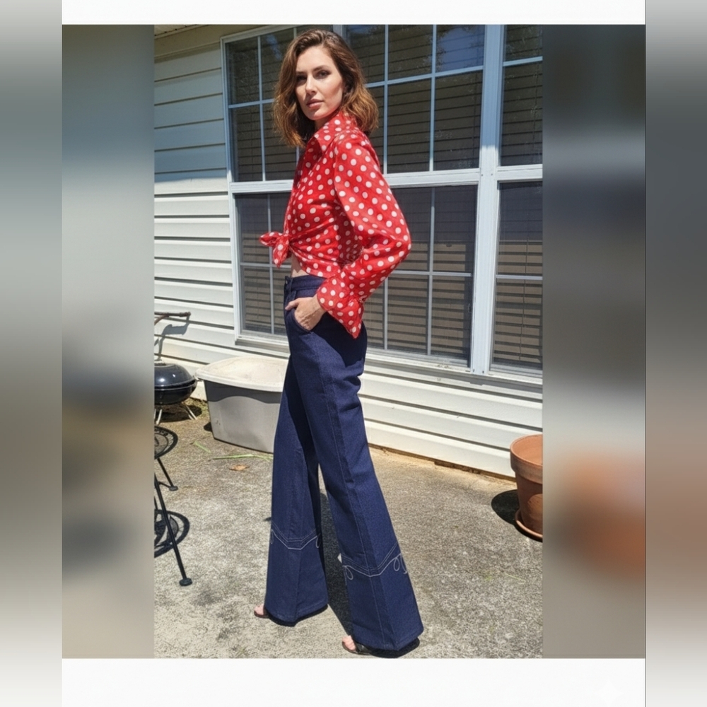Ultra Cool Hipster Vintage Jeans by Turtle Bax - Picture 6 of 7